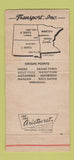 Matchbook Cover - Transport Inc Trucking 30 Strike