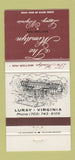 Matchbook Cover - The Mimslyn Motor Inn Luray VA 30 Strike