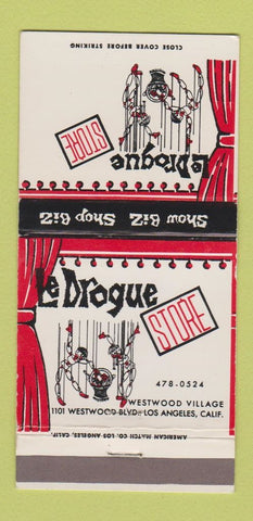 Matchbook Cover - Le Drogue Store Los Angeles CA 30 Strike