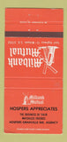 Matchbook Cover - Milbank Mutual Insurance Hospers Granville SD WEAR 30 Strike