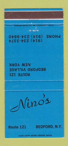 Matchbook Cover - Nino's Bedford NY 30 Strike