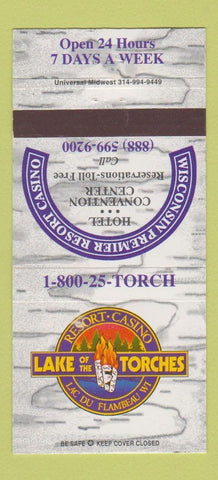Matchbook Cover - Lake of the Torches Casino Lac Du Flambeau WI 30 Strike
