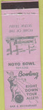 Matchbook Cover - Noyo Bowling CA lavender