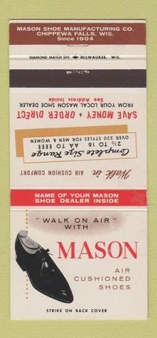 Matchbook Cover - Mason Shoes Allen Alleman Mount Joy PA 30 Strike