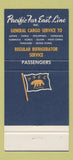 Matchbook Cover - Pacific Far East Shipping San Francisco CA 30 Strike