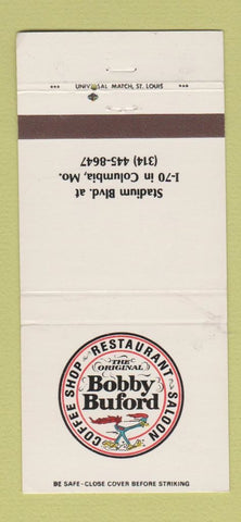 Matchbook Cover - Bobby Buford Restaurant Columbia MO WEAR 30 Strike