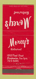 Matchbook Cover - Morey's Restaurant Binghamton NY 30 Strike
