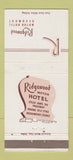 Matchbook Cover - Ridgewood Motor Hotel Beaumont TX WEAR 30 Strike