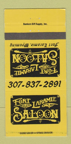 Matchbook Cover - Fort Laramie Saloon Laramie WY 30 Strike