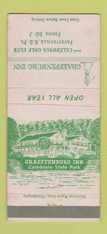 Matchbook Cover - Graeffenburg Inn Fayetteville PA 30 Strike