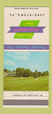 Matchbook Cover - Country Foxcroft Club Jenkintown PA 30 Strike