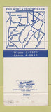 Matchbook Cover - Philmont Country Club Huntingdon Valley PA 30 Strike
