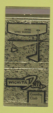 Matchbook Cover - Wichita Falls Country Club TX 30 Strike