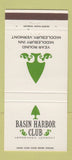 Matchbook Cover - Basin Barbor Club Vergennes VT 30 Strike