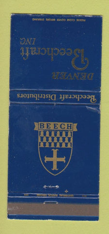 Matchbook Cover - Denver Beechcraft Airplanes Colorado WORN 30 Strike
