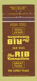 Matchbook Cover - The Rib Connection Restaurant Boca Raton FL 30 Strike