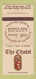 Matchbook Cover - The Chalet Littel Switzerland NC 30 Strike