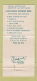 Matchbook Cover - Yanko's Restaurant Akron OH 30 Strike