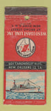 Matchbook Cover West Coast Line Shipping New Orleans NYC WORN 21 Strike Feature