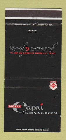 Matchbook Cover - Motel Capri Jacksonville FL 30 Strike