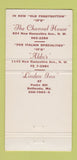 Matchbook Cover - Rotunda Washington DC  30 Strike