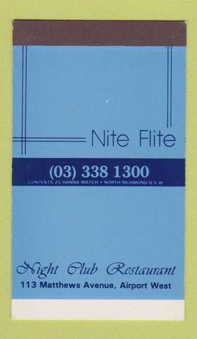 Matchbox - Nite Flite Night Club Restaurant Richmond Australia
