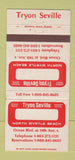 Matchbook Cover - Tryon Seville North Myrtle Beach SC Hotel 30 Strike