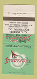 Matchbook Cover - Stratoflex Hose Fittings CV Foster Baltimore MD 30 Strike