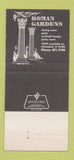 Matchbook Cover - Roman Gardens Restaurant Cleveland OH 30 Strike