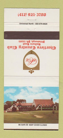 Matchbook Cover - Chartiers Country Club Pittsburgh PA 30 Strike