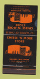 Matchbook Cover - Cheesen More Store Wausau WI WEAR 30 Strike