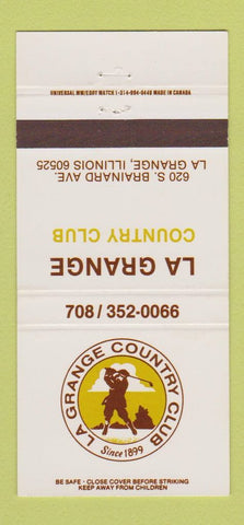 Matchbook Cover - La Grange Country Club IL 30 Strike