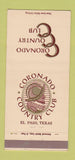 Matchbook Cover - Coronado Country Club El Paso TX 30 Strike