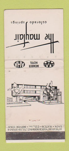 Matchbook Cover - The Mayfair Colorado Springs Hotel WEAR 21 Strike Feature