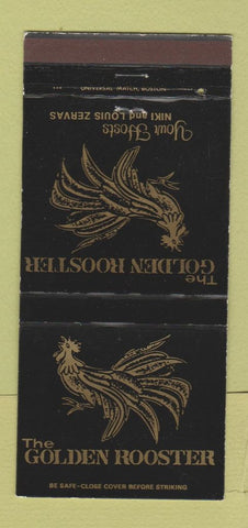 Matchbook Cover - The Golden Rooster North Scituate MA WEAR 30 Strike