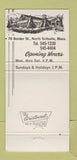 Matchbook Cover - The Golden Rooster North Scituate MA WEAR 30 Strike