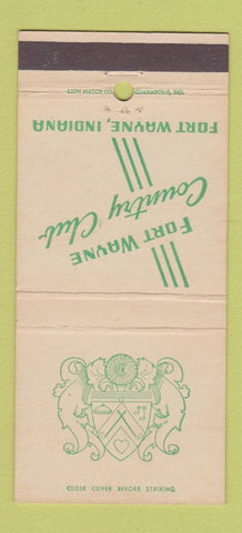 Matchbook Cover - Fort Wayne Country Club IN 30 Strike