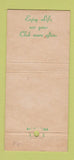 Matchbook Cover - Fort Wayne Country Club IN 30 Strike