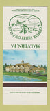 Matchbook Cover - Chester Valley Golf Club Malvern PA 30 Strike