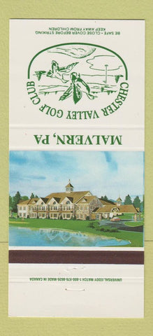 Matchbook Cover - Chester Valley Golf Club Malvern PA 30 Strike