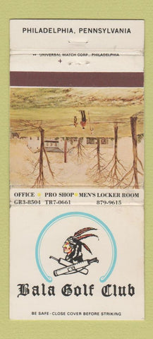 Matchbook Cover - Bala Golf Club Philadelphia PA 30 Strike