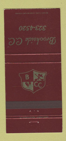 Matchbook Cover - Brookside Country Club 30 Strike