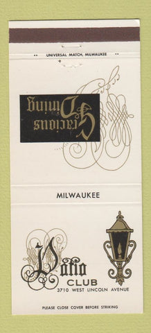 Matchbook Cover - Patio Club Milwaukee WI 30 Strike