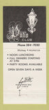 Matchbook Cover - Patio Club Milwaukee WI 30 Strike