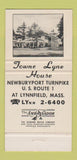 Matchbook Cover - Towne Lyne House Lynnfield MA WEAR 30 Strike
