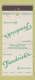 Matchbook Cover - Fendrick's Restaurants Indianapolis IN WEAR 30 Stick