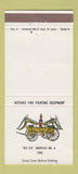 Matchbook Cover - Public Transmission Miami FL old fire truck WEAR 30 Strike