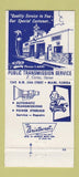 Matchbook Cover - Public Transmission Miami FL old fire truck WEAR 30 Strike