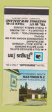 Matchbook Cover - Angus Inn Hastings New Zealand 30 Strike