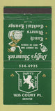 Matchbook Cover - Duffy's Shamrock Denver Colorado  30 Strike